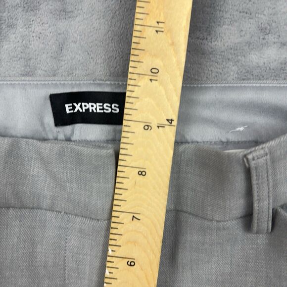 Express Pants Womens Sz 6 Gray Editor Barely Boot Low Rise Stretch Career - Picture 11 of 12
